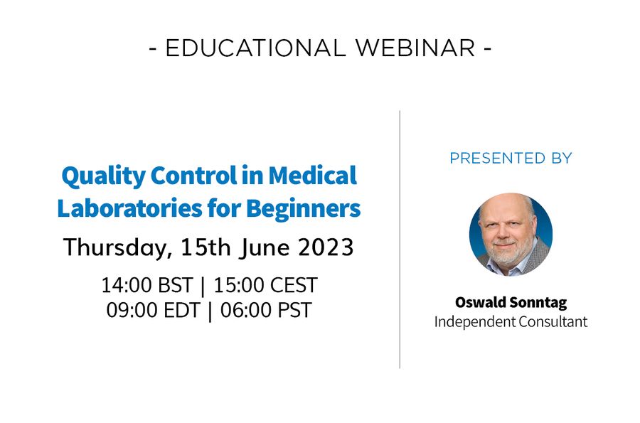 Free Webinar - Quality Control in Medical Laboratories for Beginners